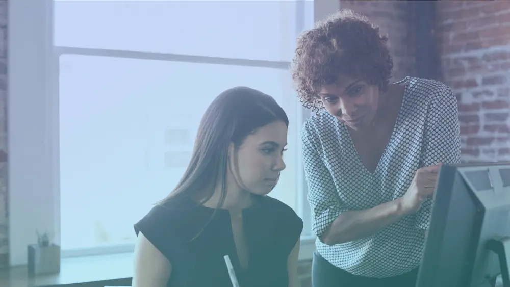 Manager providing mentorship