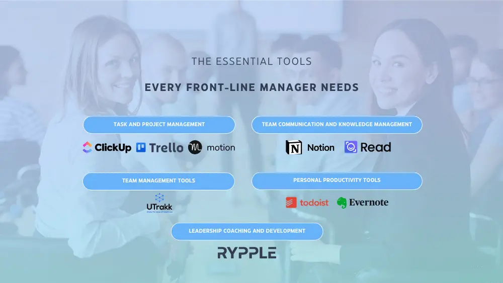 Front-line manager using top tools in 2024